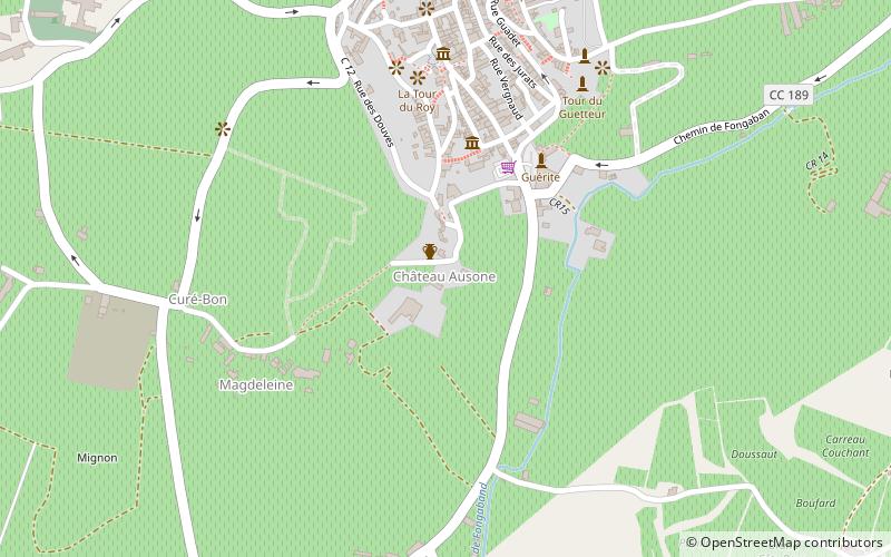Château Ausone location map