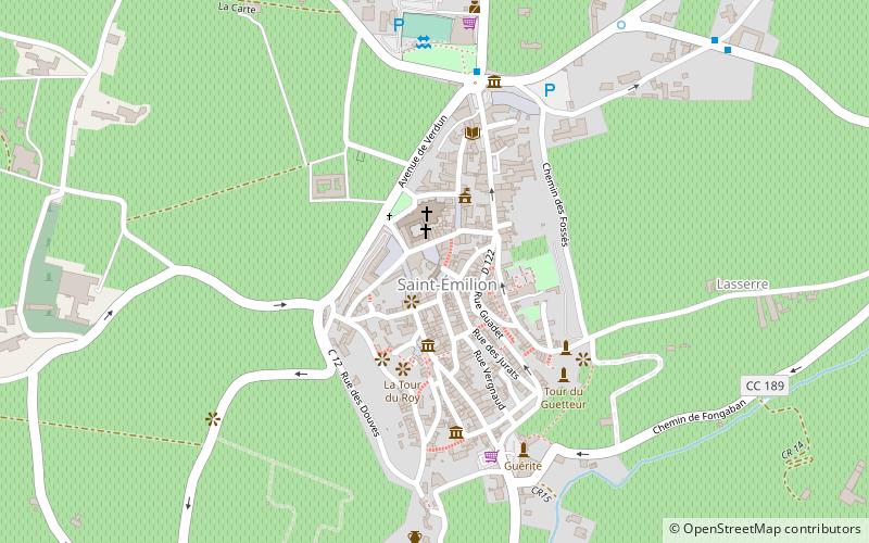 Église monolithe de Saint-Émilion location map