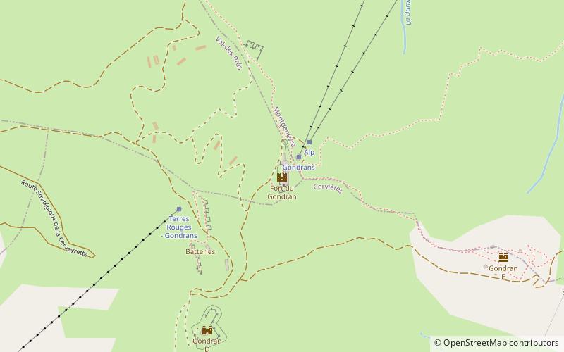 Ouvrage du Gondran location map