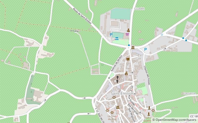 Clos Fourtet location map