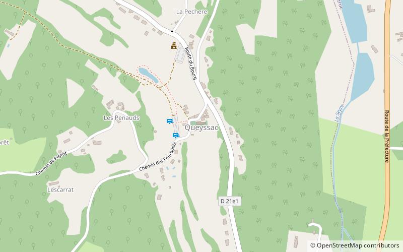 Queyssac location map