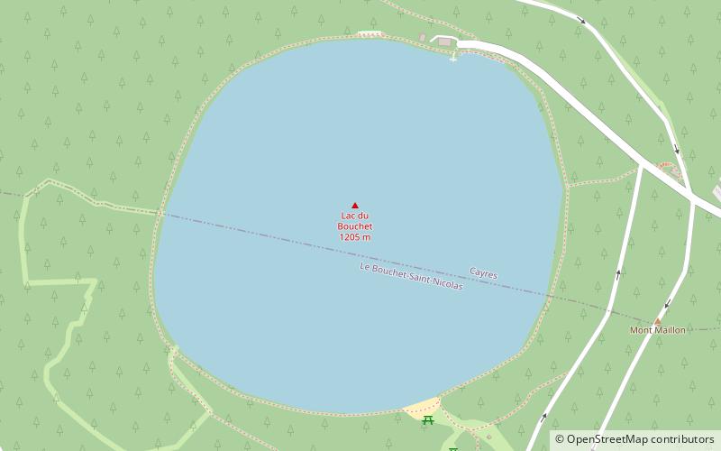 Lac du Bouchet location map