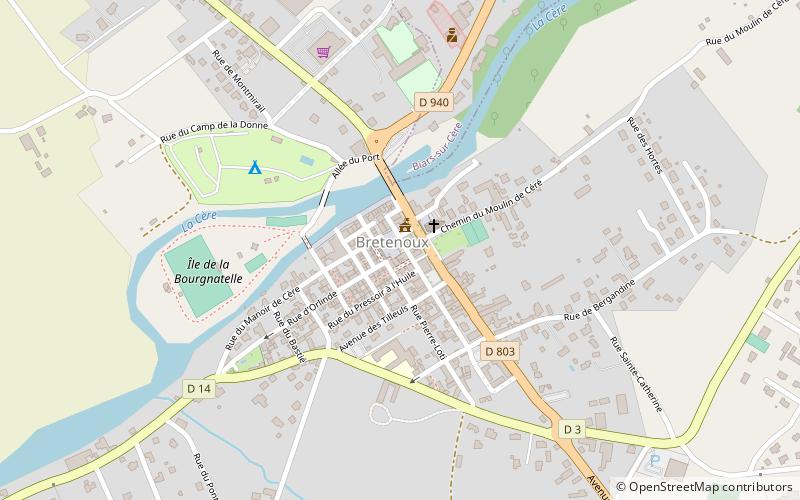Bretenoux location map