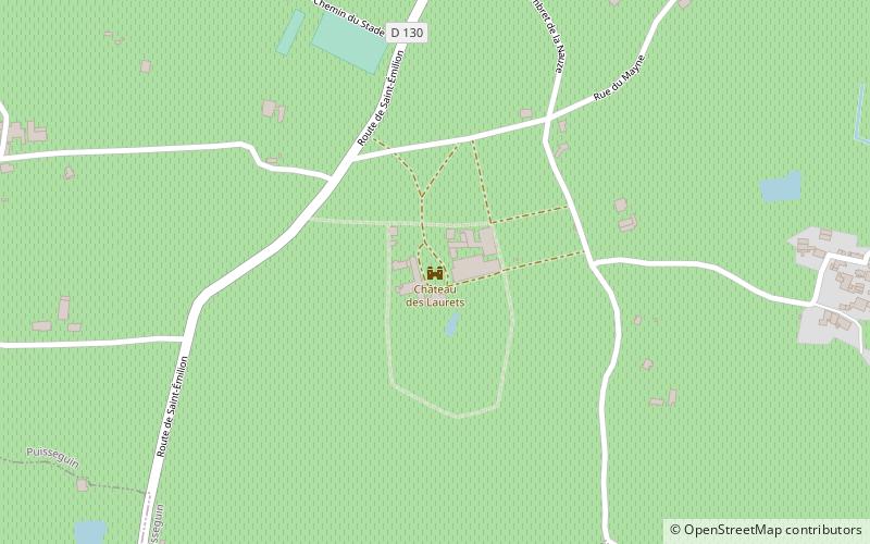 chateau des laurets puisseguin location map