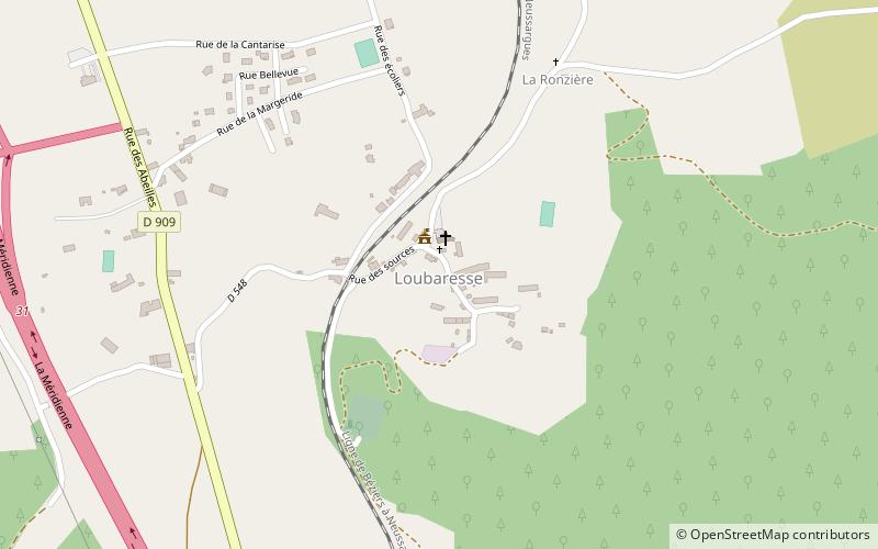 Loubaresse location map