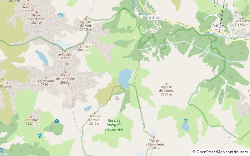 Lac du Lauvitel location map