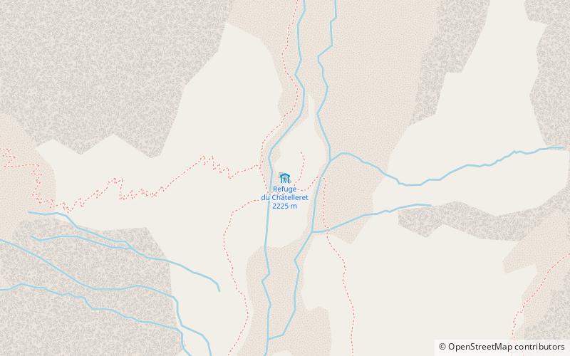 Refuge du Châtelleret location map