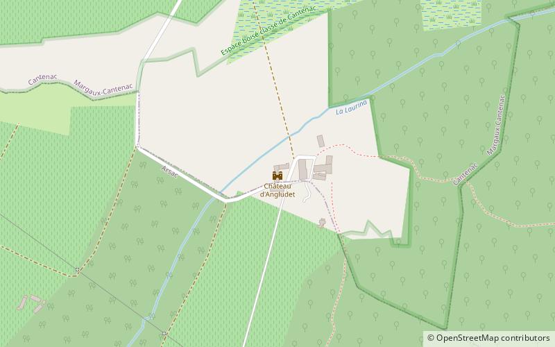 chateau dangludet location map