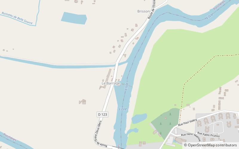 Moulin de Porchère location map