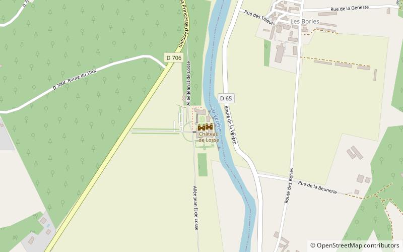 Château de Losse location map