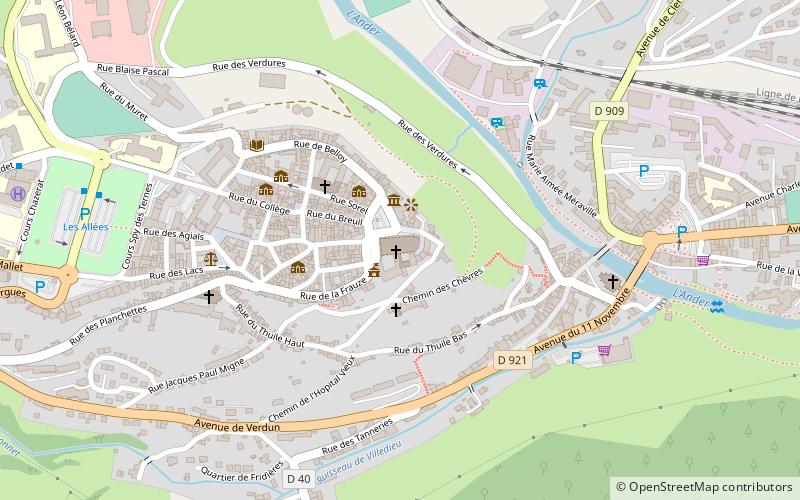 Saint-Flour Cathedral location map