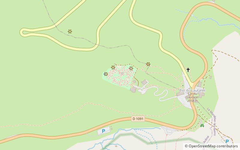 Jardín botánico del Col du Lautaret location map
