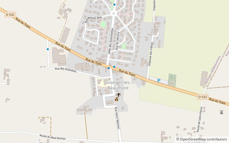 Granges-les-Beaumont location map