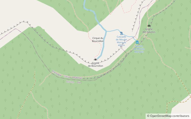 Grotte de Bournillon location map