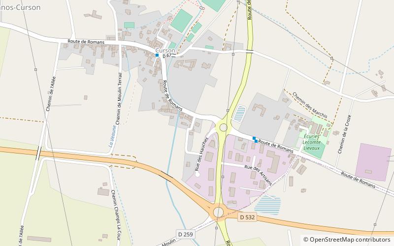 Chanos-Curson location map