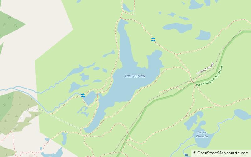 Lac Fourchu location map