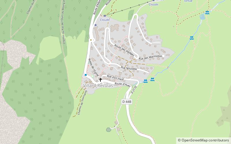 Villard-Reculas location map