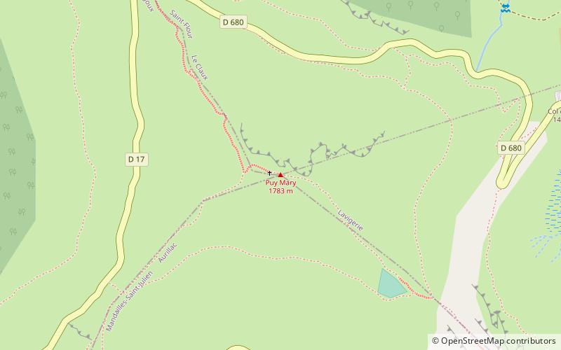 Puy Mary location map