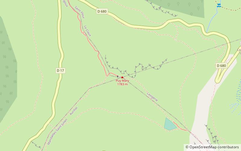 Montes de Cantal location map