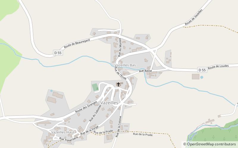 Vazeilles-Limandre location map