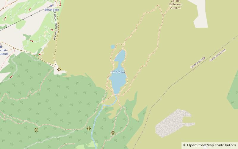 Lac Achard location map