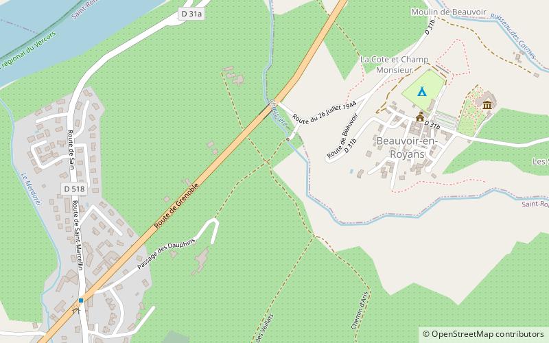 Beauvoir-en-Royans location map