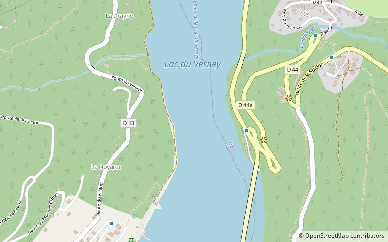 Lac du Verney location map