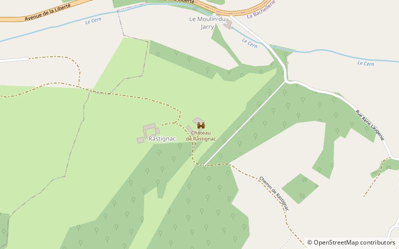 Château de Rastignac location map