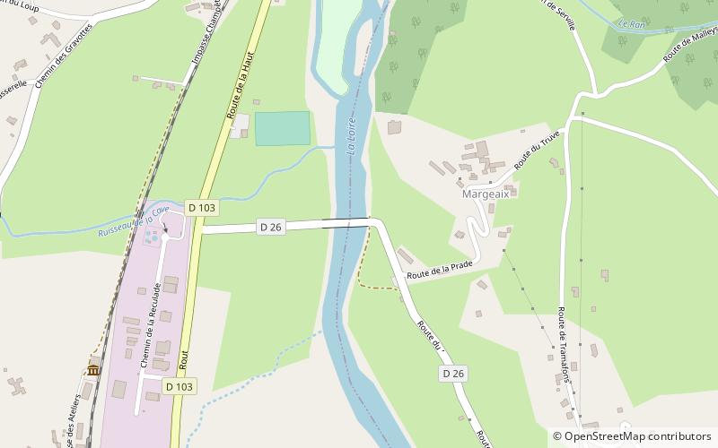 Pont Suspendu de Margeaix location map