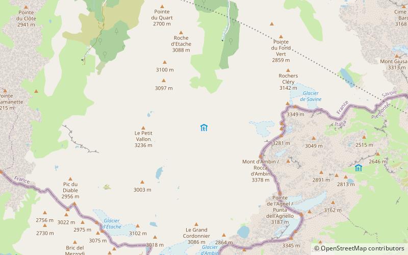 Refuge d'Ambin location map