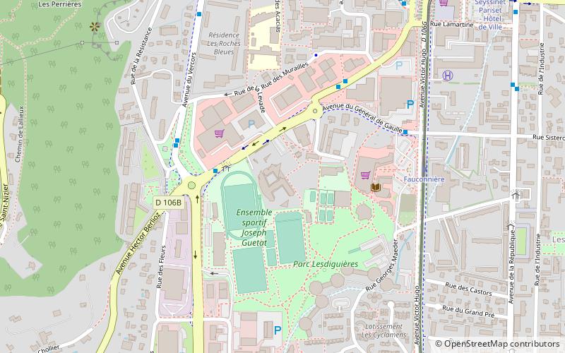 Seyssinet-Pariset location map