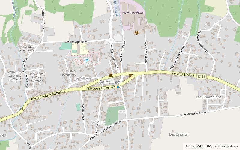 Saint-Uze location map