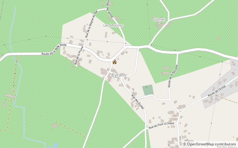 Eyrans location map