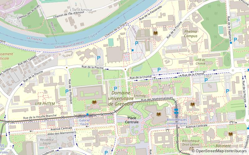 Universität Grenoble location map