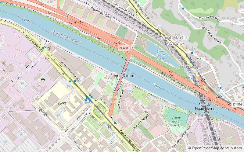 Pont d'Oxford location map