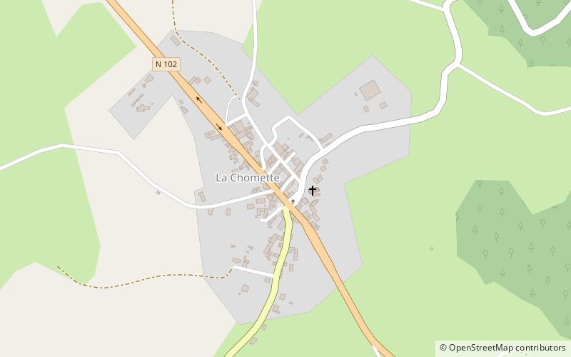 La Chomette location map