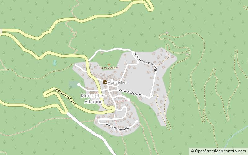 montricher albanne location map