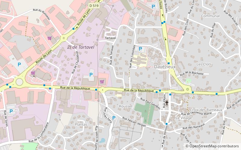 Davézieux location map