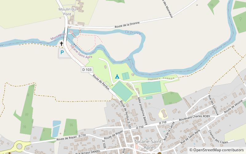 Tocane-Saint-Apre location map