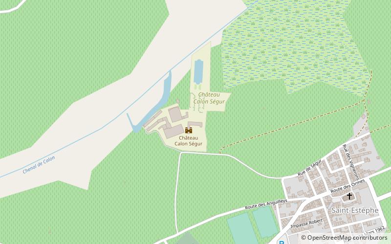 Château Calon-Ségur location map