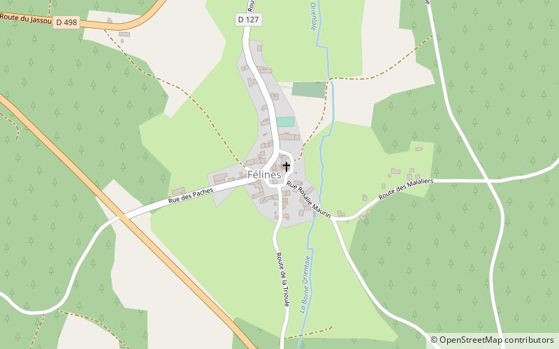 Félines location map