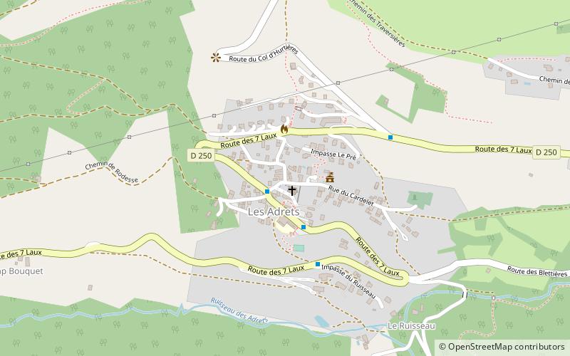 Les Adrets location map