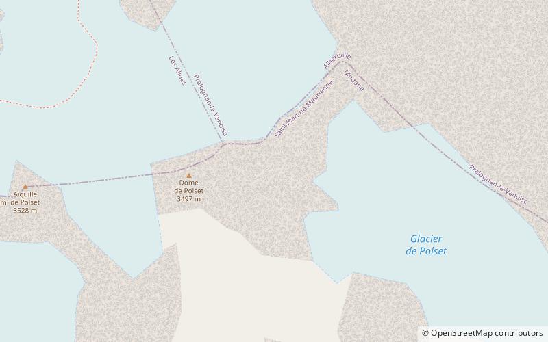 Aiguille de Polset location map