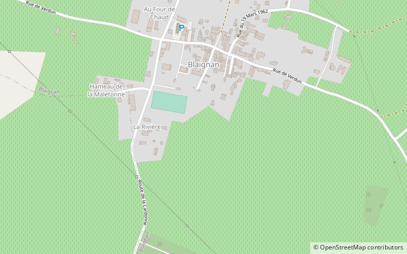 Blaignan location map