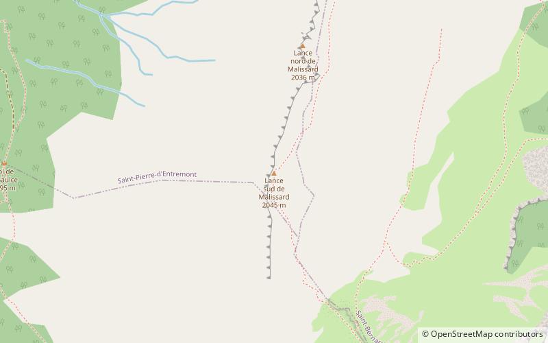 Lances de Malissard location map