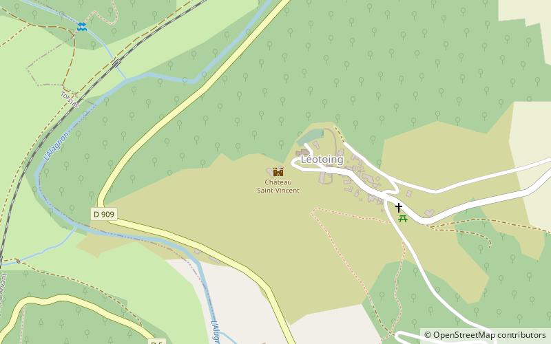 Château de Léotoing location map