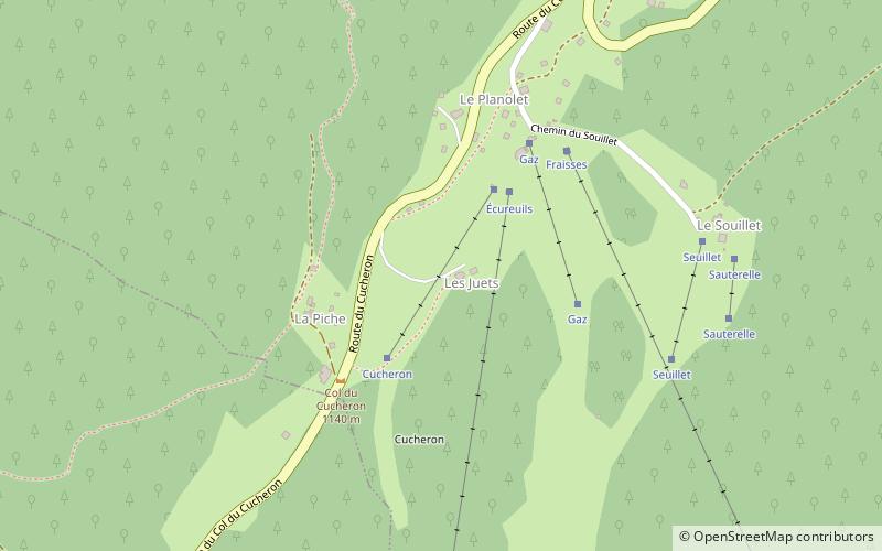 Col du Cucheron location map