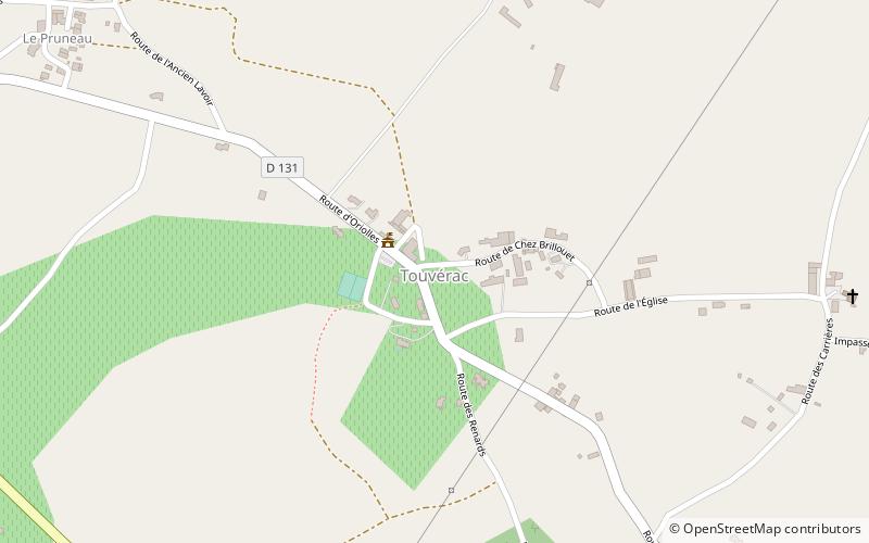Touvérac location map
