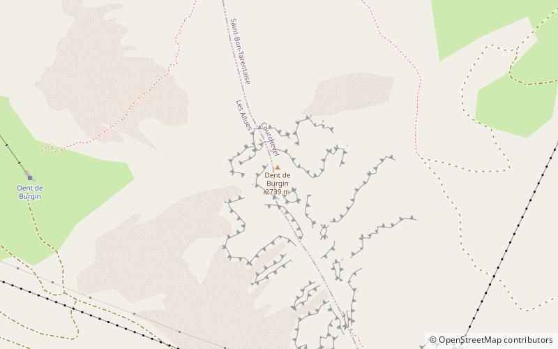 Dent de Burgin location map
