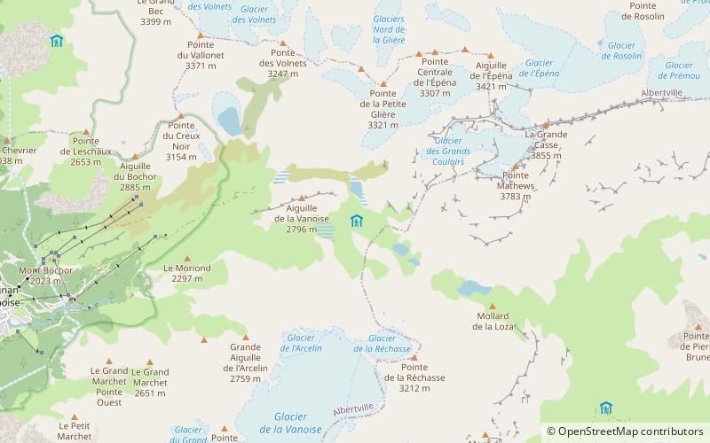 Refuge du Col de la Vanoise location map